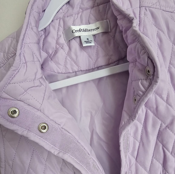 Croft&Barrow Light Weight Lavender Lilac Purple Quilted Vest Coastal Grandma - Picture 4 of 5